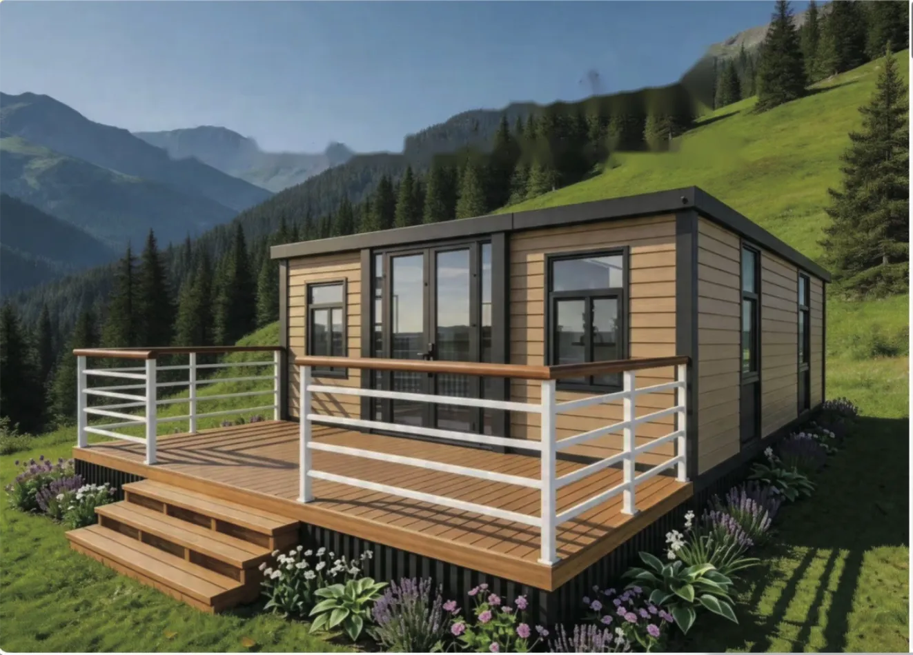 Casa modular DC HOME em ambiente natural